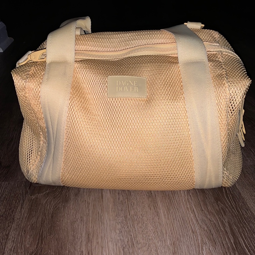 Yellow mesh DAGME DOVER medium size duffel bag